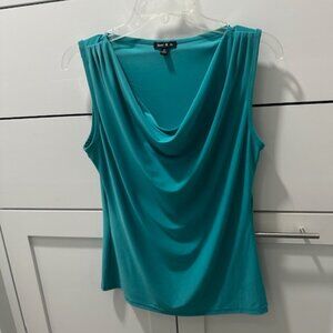 Teal Sleeveless Blouse M